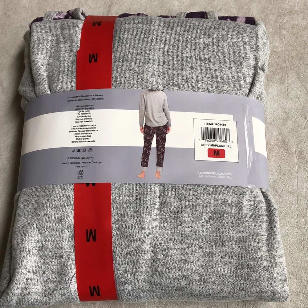 Live Love Lounge Ladies Tee, Tank + Jogger  3-Piece Pajamas Lounge Set Size S，M - Picture 7 of 12